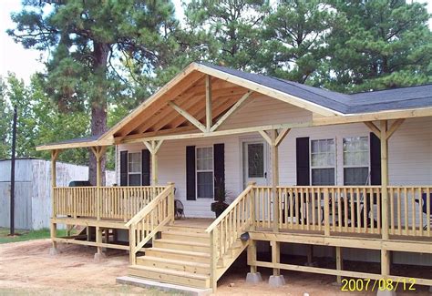 custom metal trailer house front porch|mobile home front porch double wide.